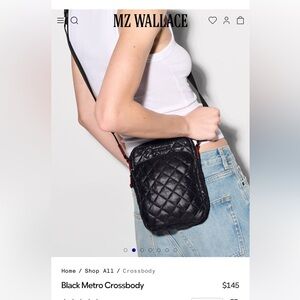 MZ Wallace Black Metro Crossbody